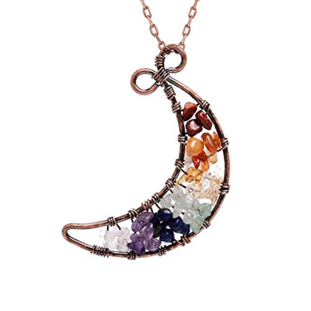 Tree of Life Pendant Moon Shape
